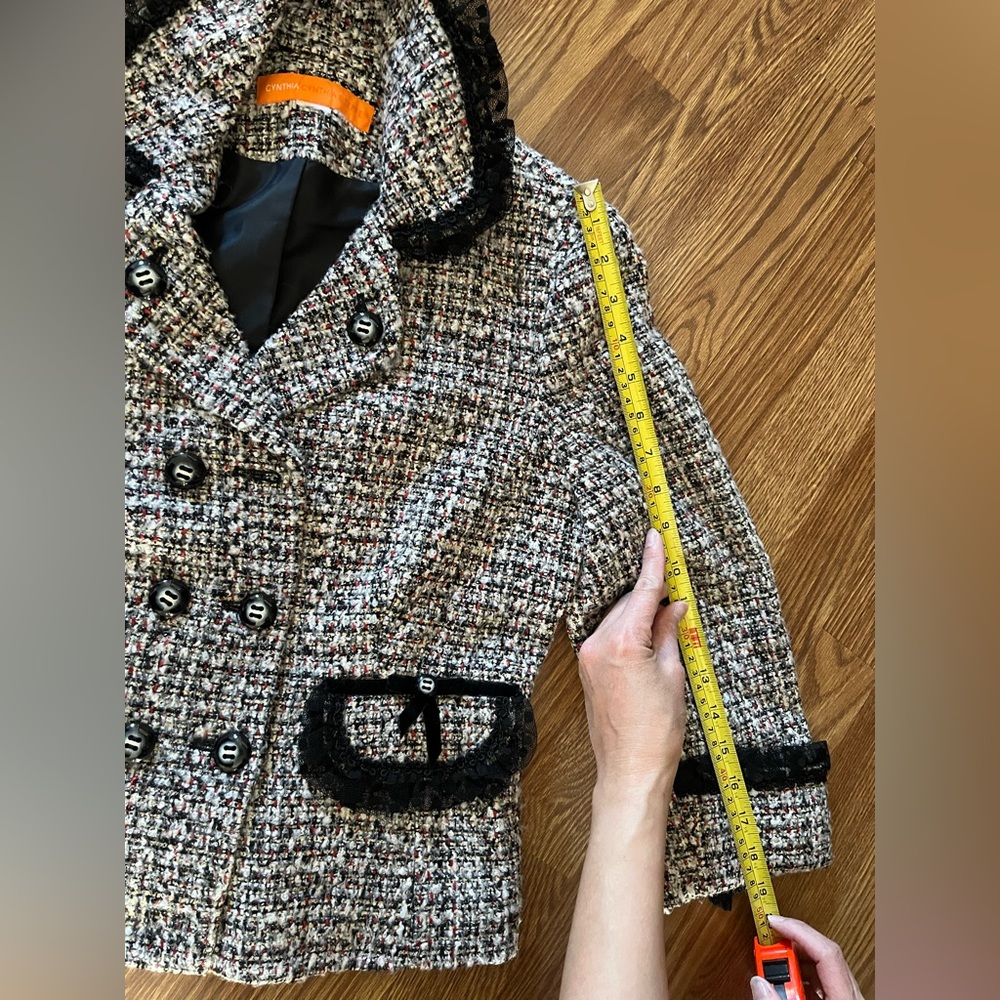 Cynthia Steffe Tweed Multicolor Blazer & Skirt Set - Picture 10 of 14
